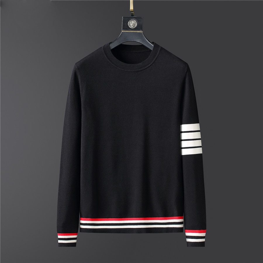 2022 new Winter Thickness Pullover Men O-neck Solid Long Sleeve Warm Slim Sweaters Men's Sweater Pull Male Clothing Cotton Wool