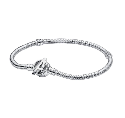 Snake bone chain S925 sterling silver bracelet compound logo buckle men's and women's same bracelet
