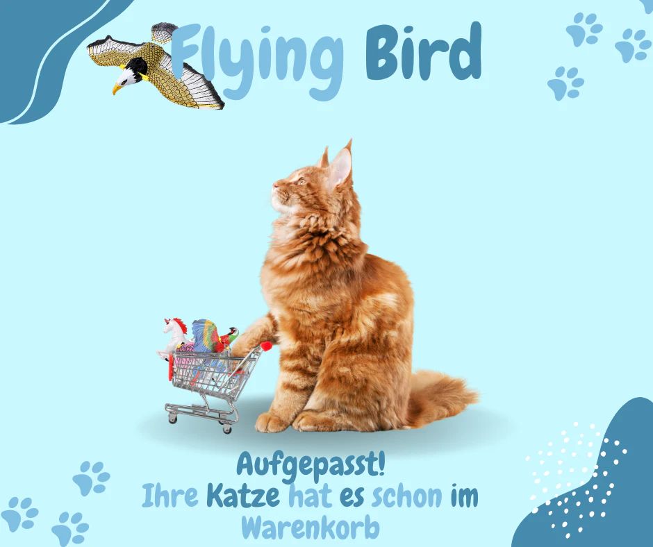 MM - Katzenspielzeug Fliegender Vogel (Flying Bird)