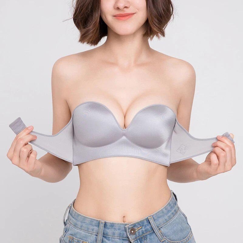 Front Buckle Lift Bra Invisible Strapless Super Push Up Bra
