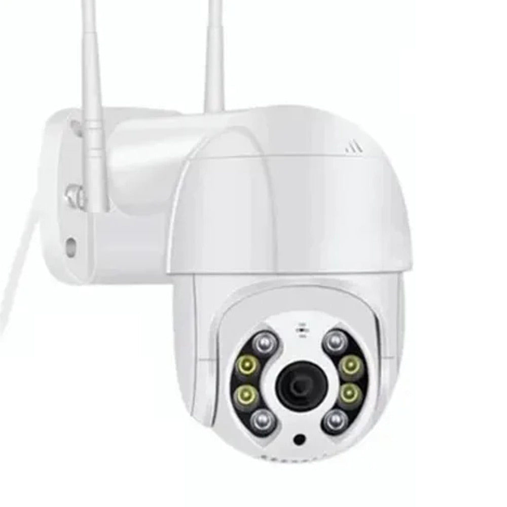 Câmera de Segurança sem fio Wi-Fi externa 360 Infravermelho HD Câmera IP66 Prova D'água 3x Zoom digital rastreamento automáticovisão noturna intercomunicador de voz bidirecional.