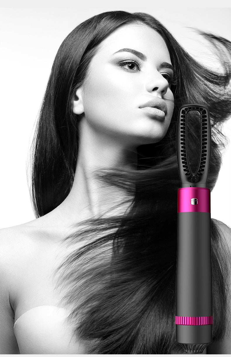 5 In 1 Hair Brush Dryer, Curler And Straightening