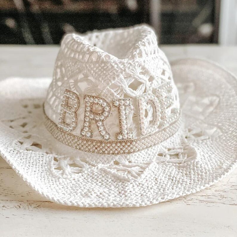 Rustic Bridal Cowboy Hat