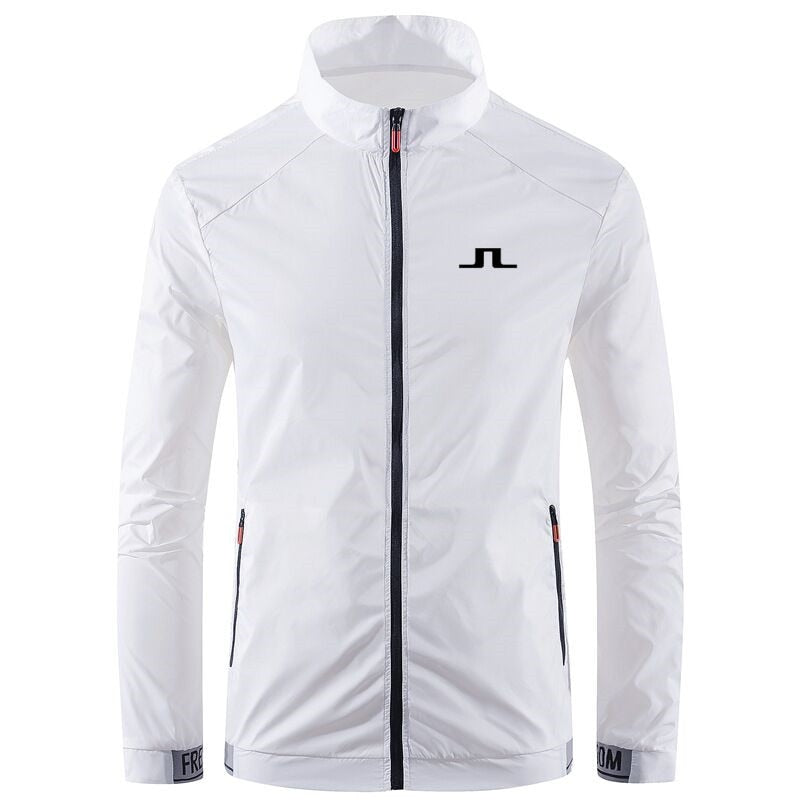 2022 Spring Autumn Men&#39;s Golf Jacket Fashion Casual Waterproof Sun Protection Jacket Windbreaker Men&#39;s Coat Zipper Bomber Jacket