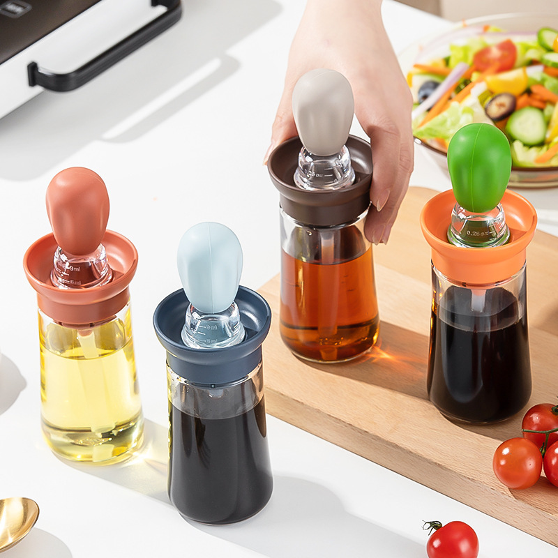 Silicone Oil Bottle Brush Integrated With Lid And Bottle Barbecue