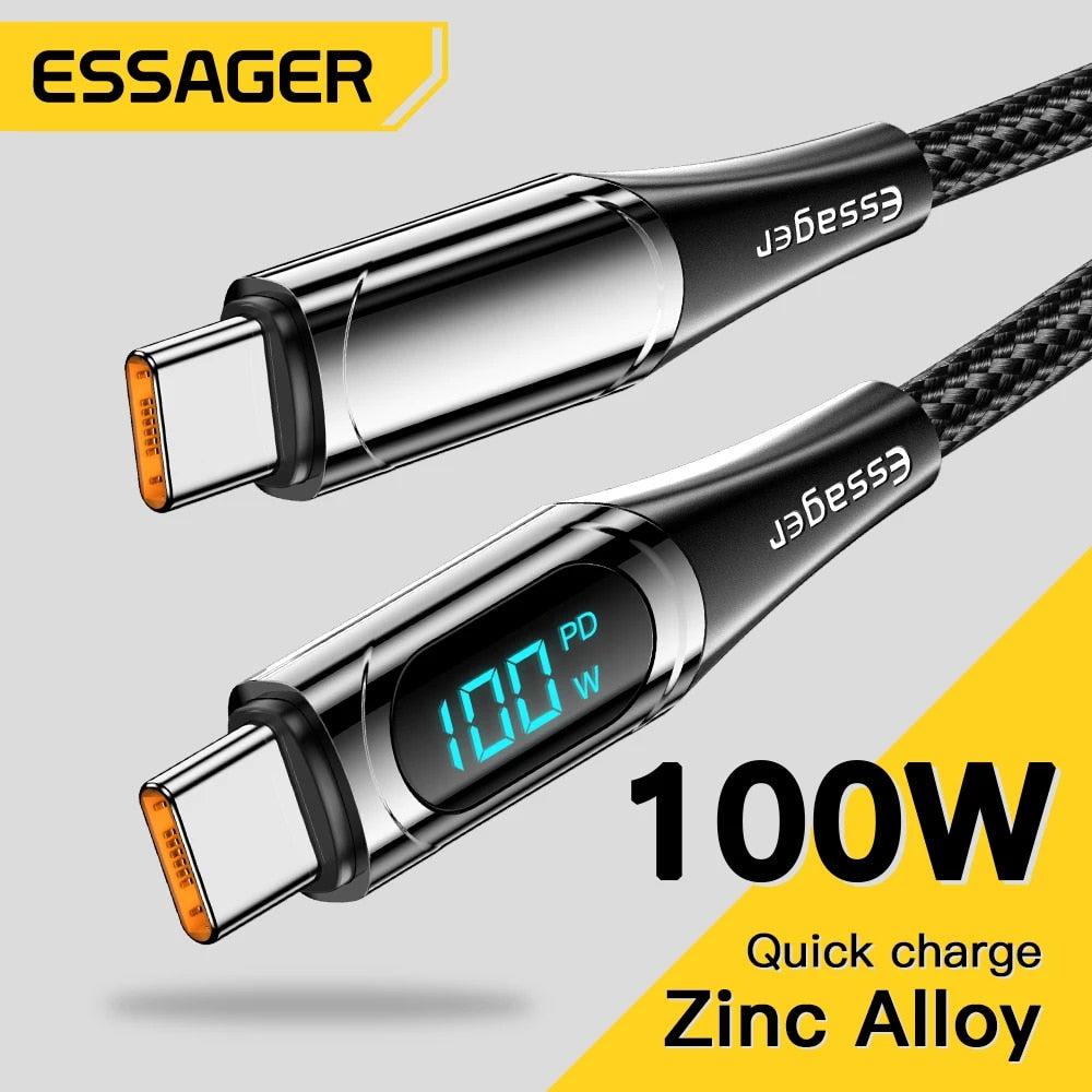 Essager USB Type C To USB C Cable 100W/5A