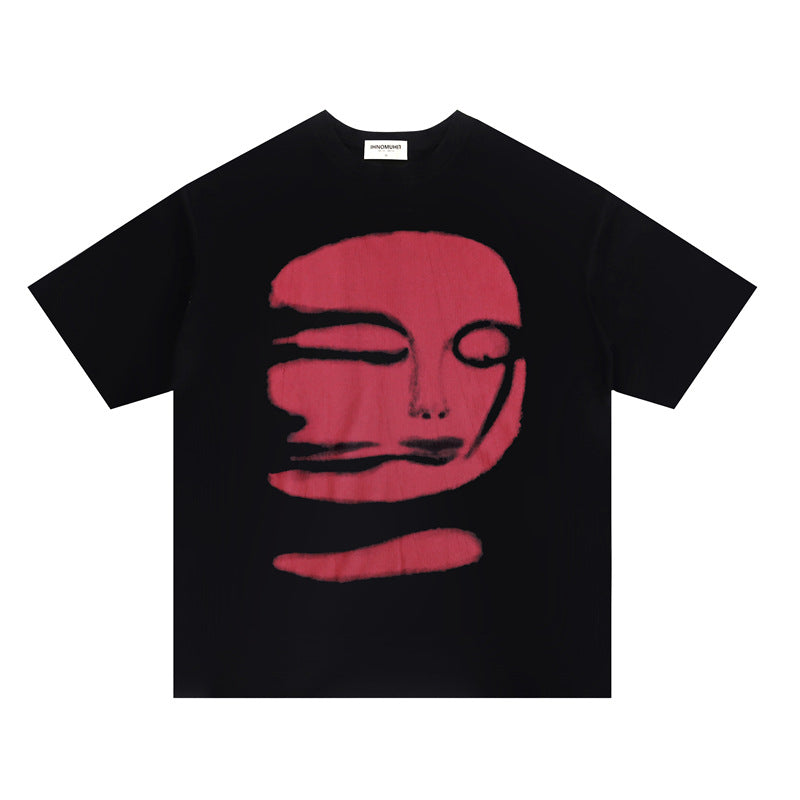 T-Shirt black with red print