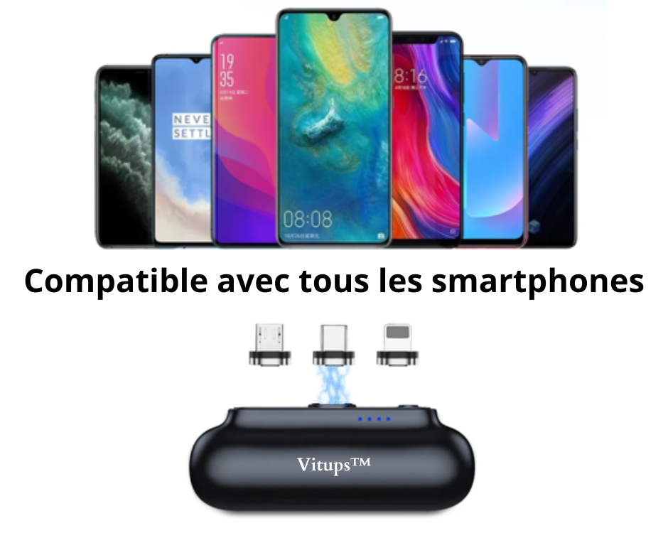 Vitups™ : Mini Chargeur Magnétique Portable