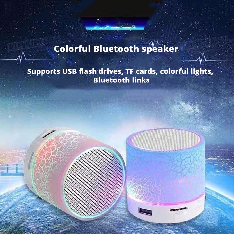 Caixa de Som Bluetooth Wireless com LED colorido