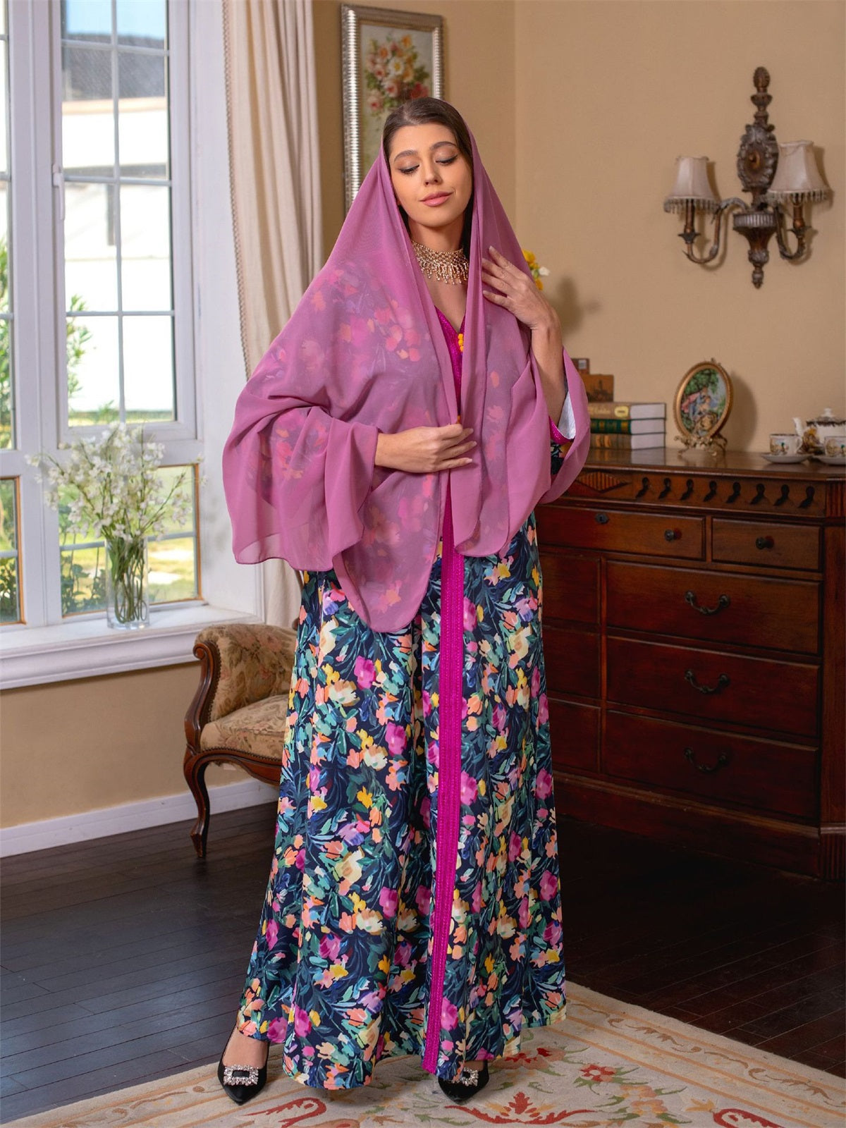 فستان عباية  المغربي قفطان  2023
