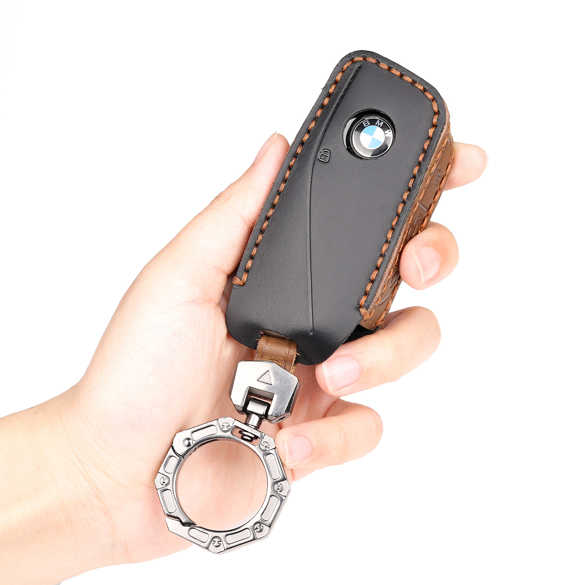 Suitable for 2023 new BMW 740Li key case creative high-end key pack 735l automotive supplies i7XM buckle