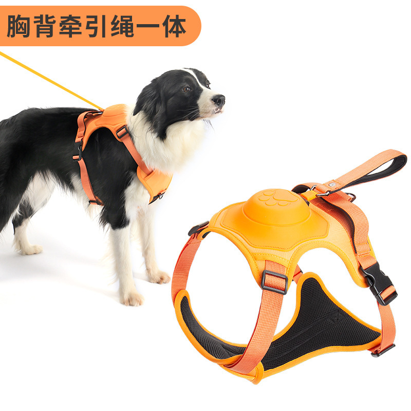 Pet Chest and Vest Style Explosion Proof Dog Traction Rope Chest and Back Integrated High Quality Pet Vest Chest and Back