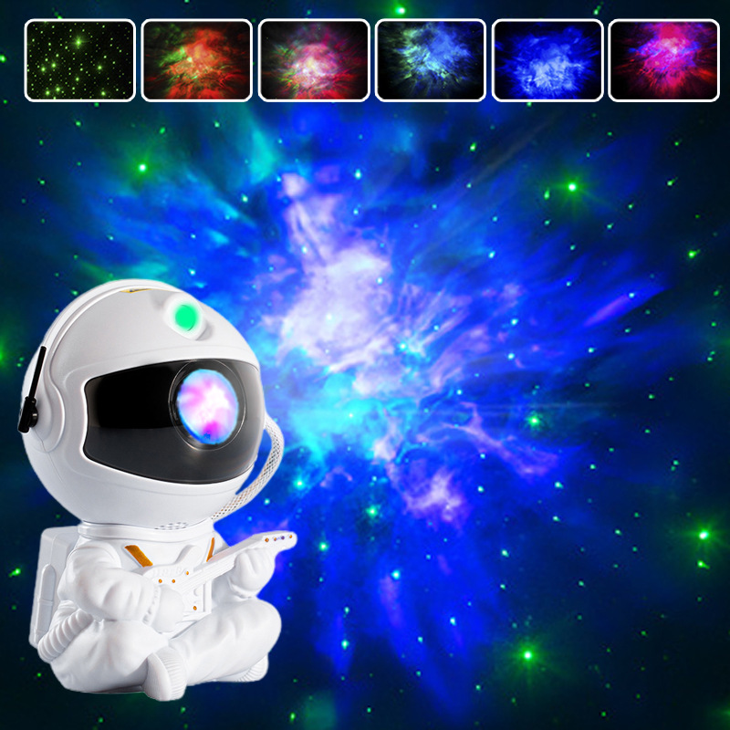 Astronaut sky lamp, projection lamp, starry atmosphere night light, astronaut laser nebula lamp
