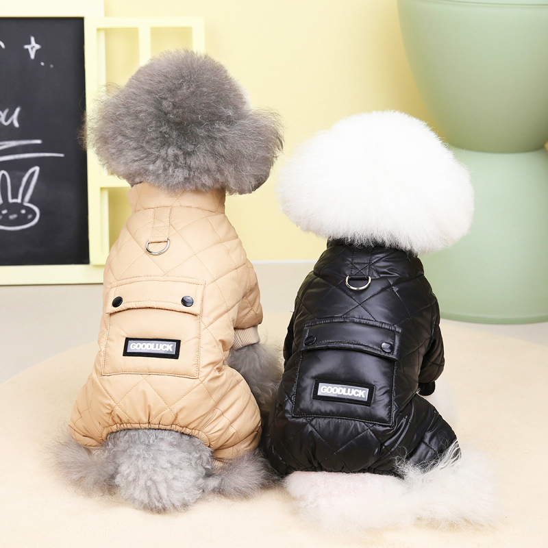 Winter Pet dog clothes Pet clothing four-legged cotton coat Waterproof