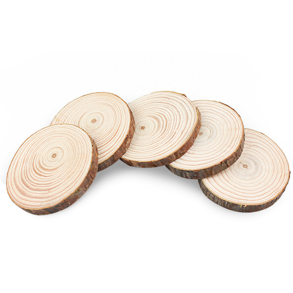 Round wood chips, annual rings, logs, pine chips, hand painted wooden boards, DIY handmade materials, painting, decoration wholesale