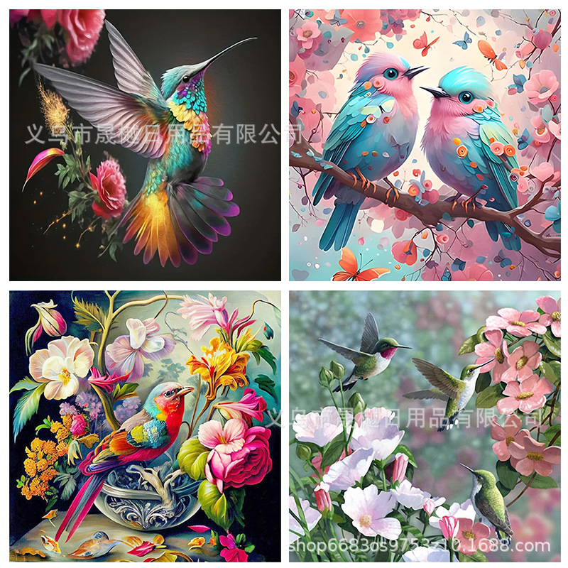 specializes in flowers, birds, round diamonds, decorative paintings, landscape paintings, DIY full diamond diamond paintings, wholesale
